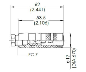 Female Plug; 8 Pin; Solder; Silver; 4-6mm; IP40