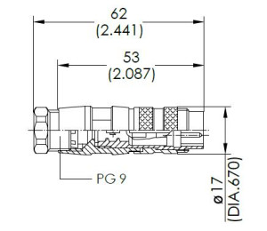 Male Plug; 3 Pin; Solder; Silver; 6-8mm; IP40