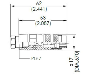 Kabelstecker; 3 Pol; Löten; Silber; 4-6mm; IP40
