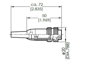 Kabelstecker; Kunststoff; 3 Pol; Löten; Silber; 4-6mm; IP40