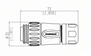 Kabelstecker; Zugentlastung; 6+PE; Crimpen; 6-10mm; IP67