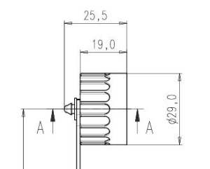 Protection Cap for Male Plug; Perlon Cord; IP67